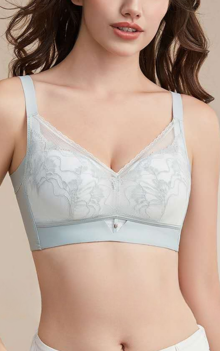 Silk-Lined Side Support Bra – Wireless 3D Medium-Thick Cups, U-Back Sculpting & All-Day Comfort #12531