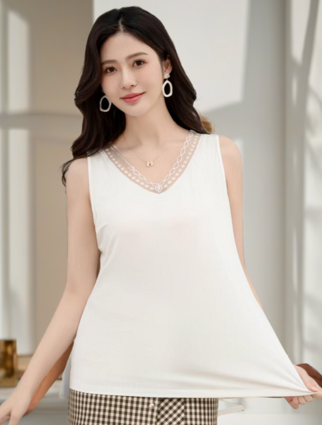 Stylish V-Neck Tank Top for Women #789006