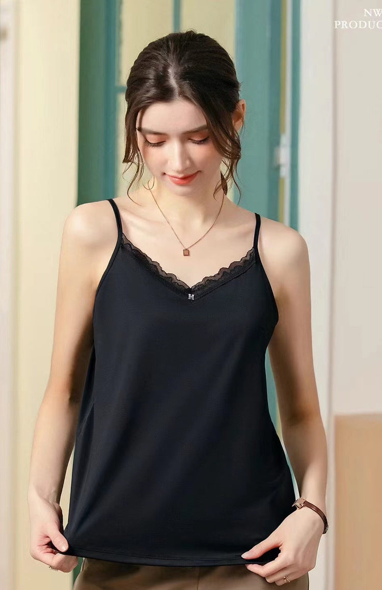 Elegant Cross-Back Camisole Plus Size #74002