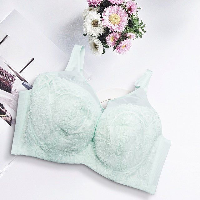 Full Cup Lace Mesh Underwire Contour Bra - Push-Up Seamless | Bradoria