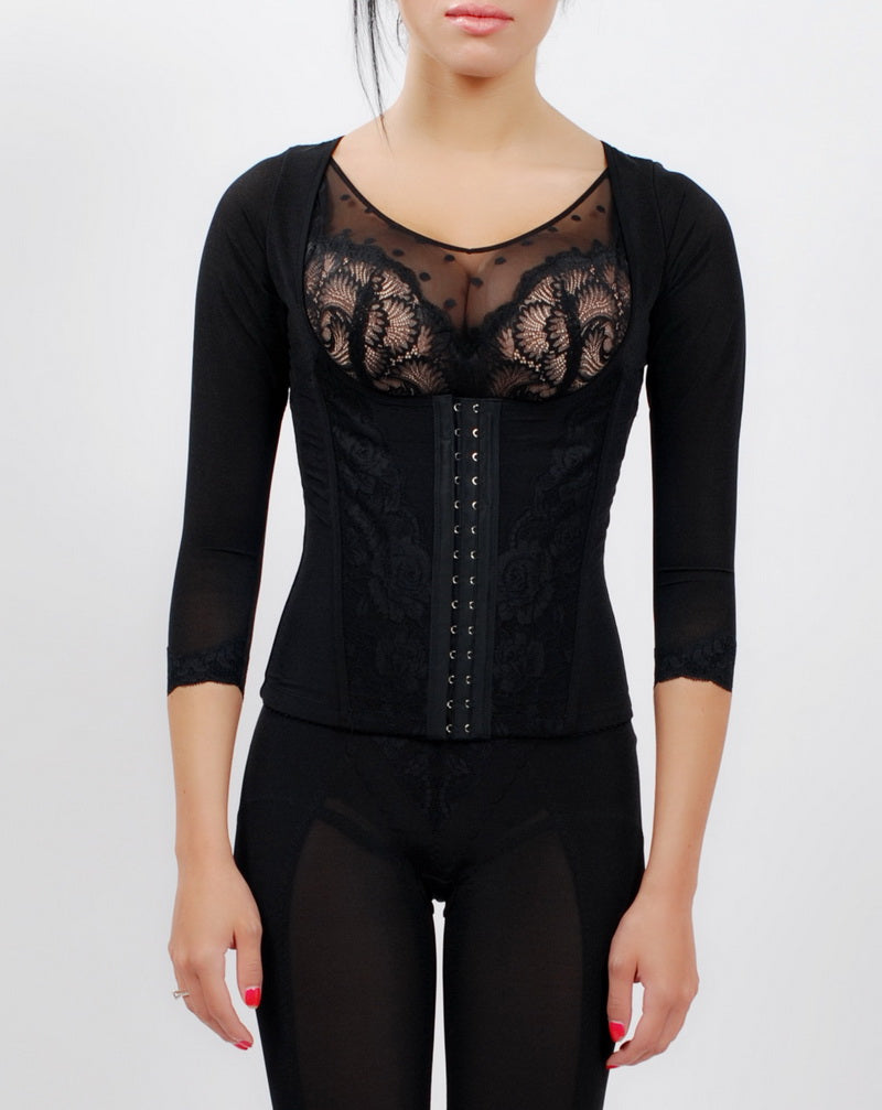 Lace Waist Cincher Corset Shapewear - Tummy Control Vest | Bradoria