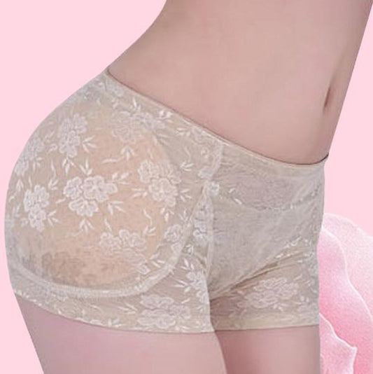 Underwear for Women with Floral Fake Buttock Hip Padded Design #33803