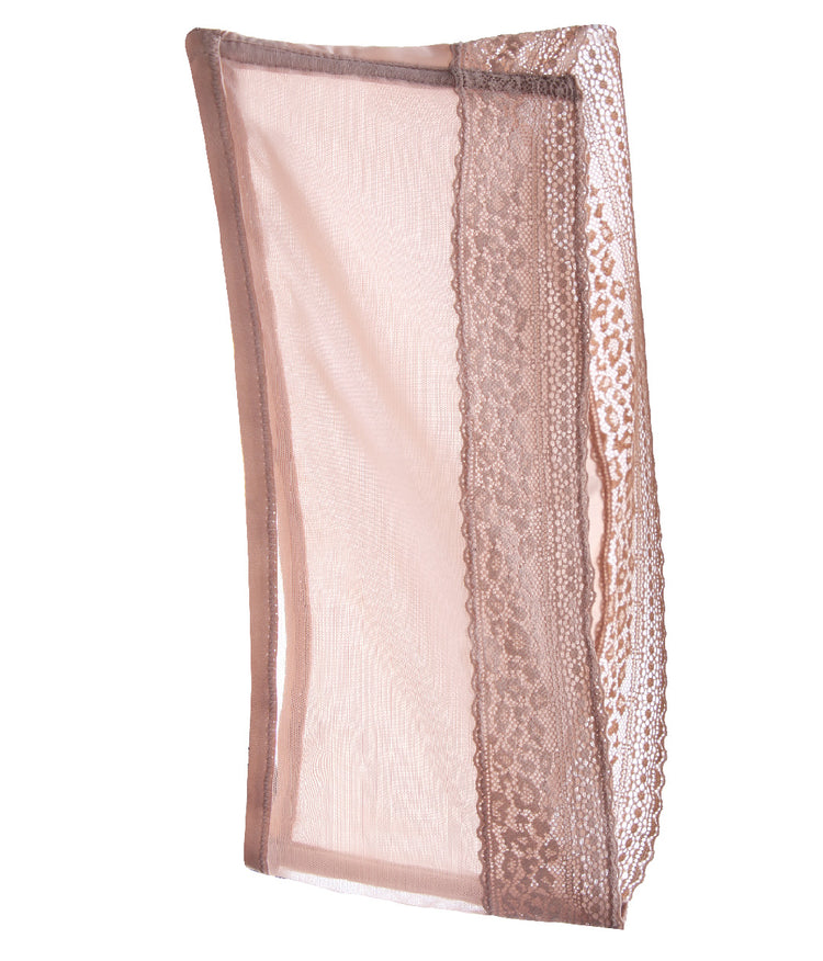 Lace bandeau attachment designed to customize the look of the multi-way push-up bra.