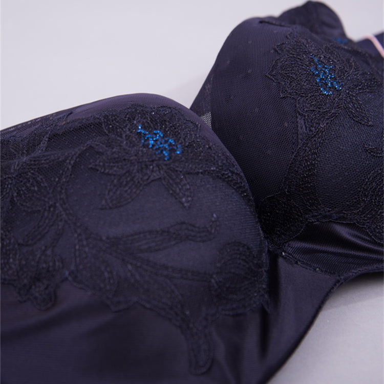 Floral Silk Push-Up Bra | Elegant Flower Bra Lace