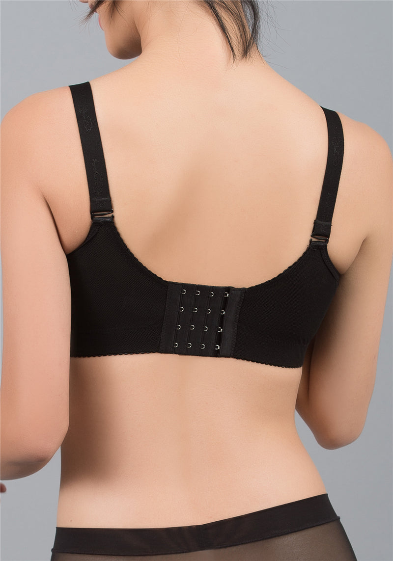 Wireless Lace Seamless Push-Up Contour Bra - Cotton Padded | Bradoria
