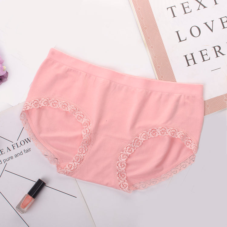 Delicate Rose Lace Panties for Women with Seamless Cut Underwear - Every Day Wear Panty #3141