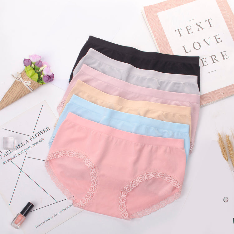 Delicate Rose Lace Panties for Women with Seamless Cut Underwear - Every Day Wear Panty #3141