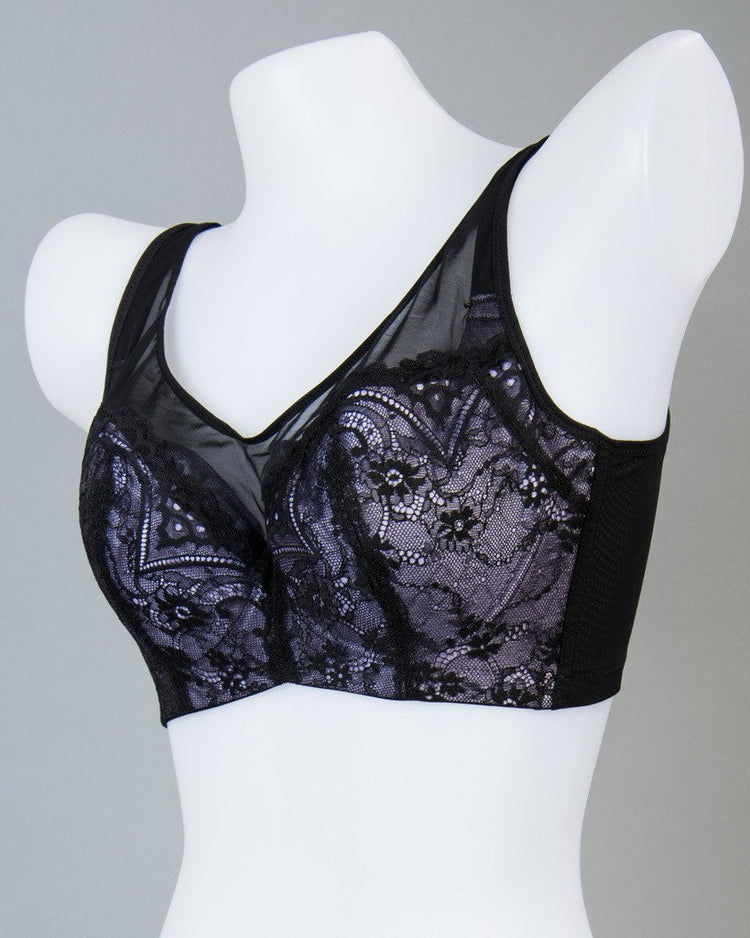 Push Up Bra for Women - Full Cup Seamless Lace Mesh Design Underwire #11602